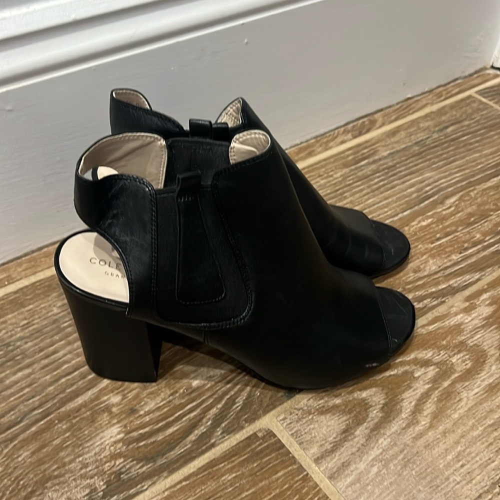 Cole Haan Peeptoe Bootie Size 9
